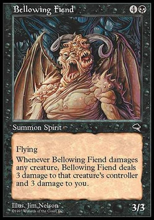 Bellowing Fiend ~ Tempest [ EX ] [ Magic MTG ]