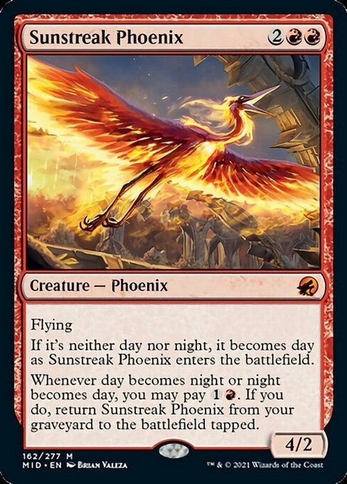 Sunstreak Phoenix ~ Midnight Hunt [ NM ] [ Magic MTG ]