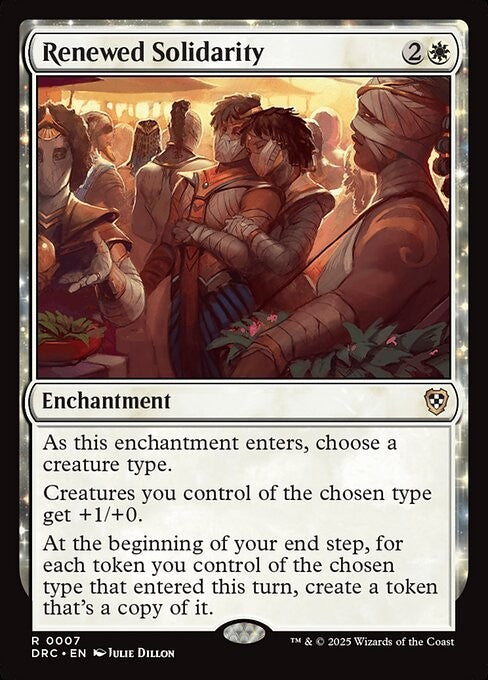 Renewed Solidarity ~ Commander: Aetherdrift [ NM ] [ Magic MTG ]