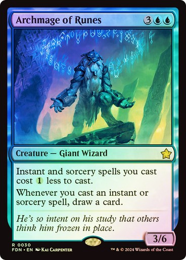 FOIL Archmage of Runes ~ Foundations [ NM ] [ Magic MTG ]