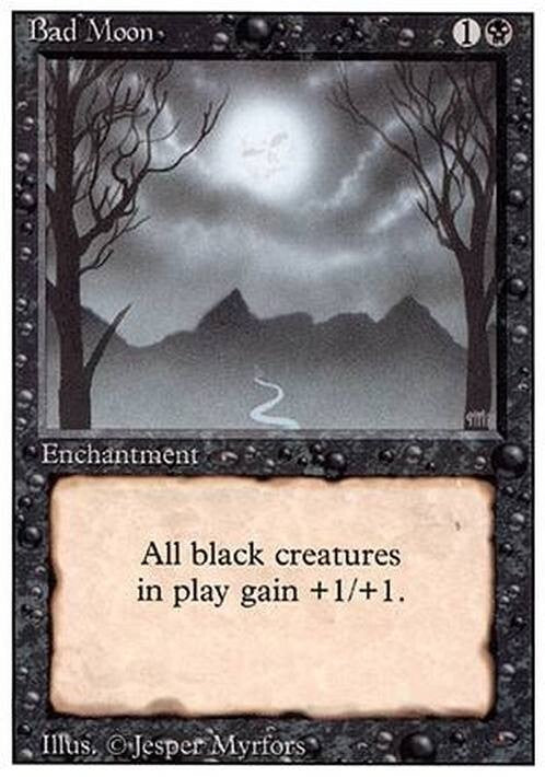 Bad Moon ~ Revised [ EX ] [ Magic MTG ]