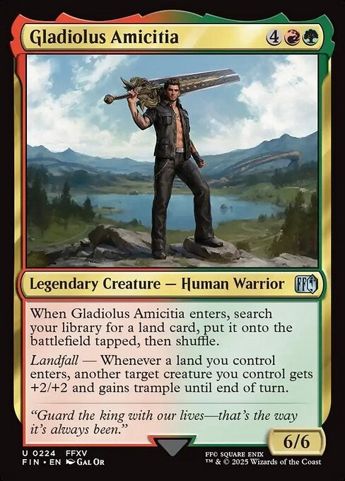 Gladiolus Amicitia ~ Final Fantasy [ NM ] [ Magic MTG ]