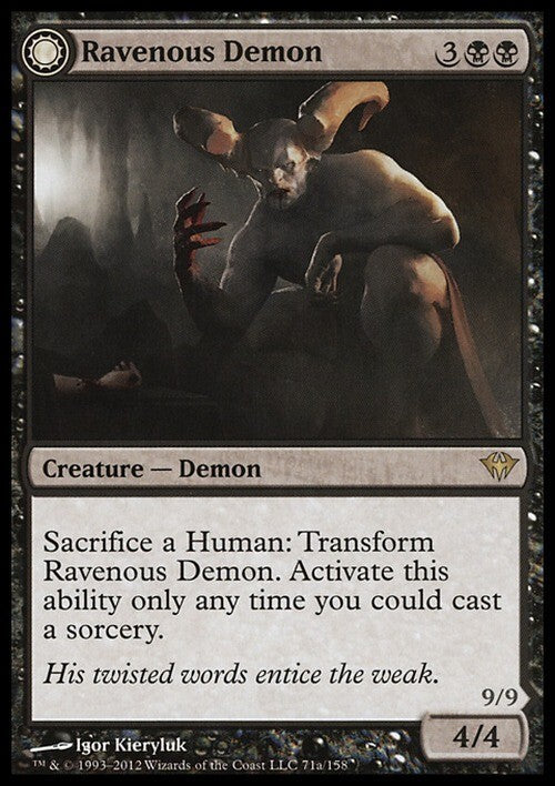 Ravenous Demon / Archdemon of Greed ~ Dark Ascension [ EX ] [ Magic MTG ]