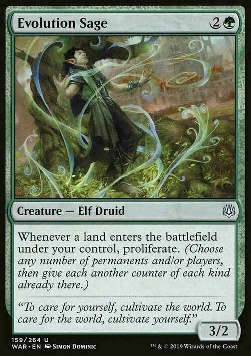 Evolution Sage ~ War of the Spark [ EX ] [ Magic MTG ]