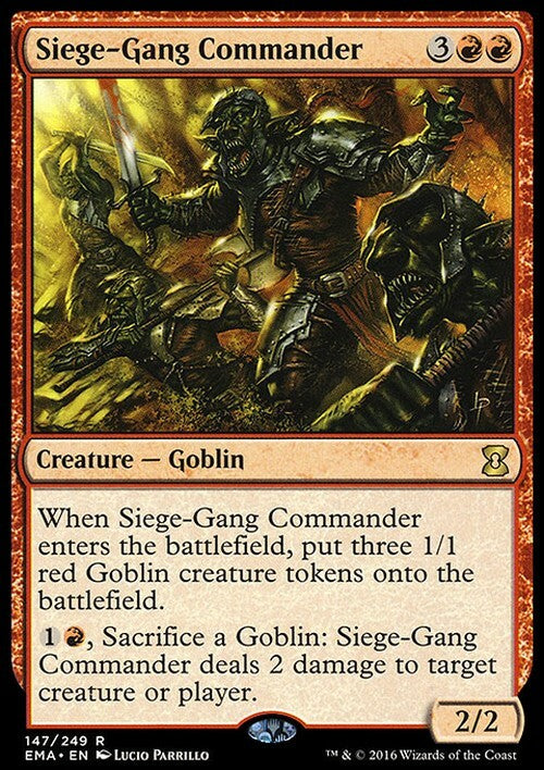 Siege-Gang Commander ~ Eternal Masters [ NM ] [ Magic MTG ]