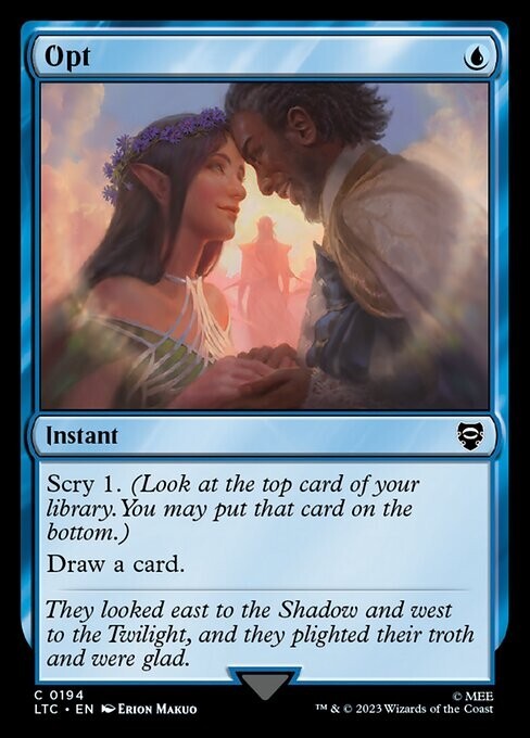 Opt ~ Commander: Lord of the Rings [ NM ] [ Magic MTG ]