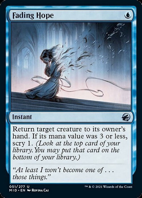 Fading Hope ~ Midnight Hunt [ NM ] [ Magic MTG ]