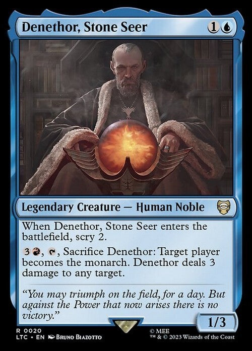 Denethor, Stone Seer ~ Commander: Lord of the Rings [ NM ] [ Magic MTG ]