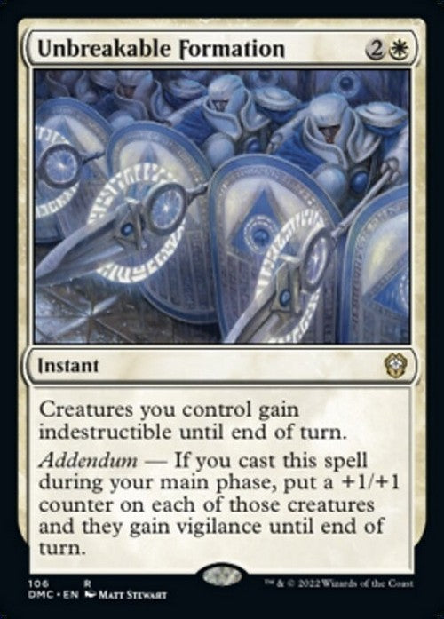 Unbreakable Formation ~ Commander: Dominaria United [ NM ] [ Magic MTG ]