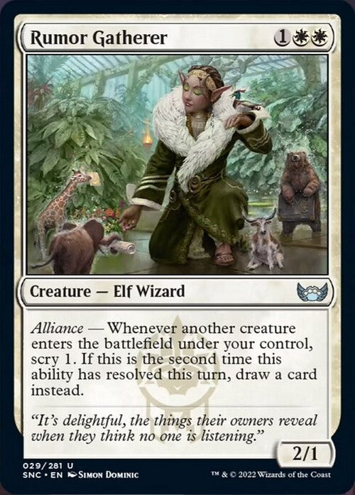 Rumor Gatherer ~ Streets of New Capenna [ NM ] [ Magic MTG ]