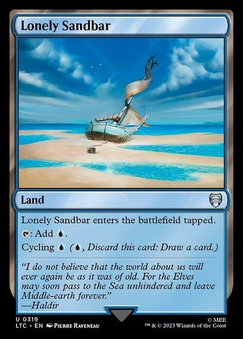 Lonely Sandbar ~ Commander: Lord of the Rings [ NM ] [ Magic MTG ]