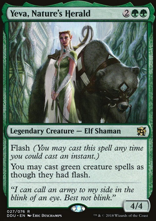 Yeva, Nature's Herald ~ Duel Decks [ EX ] [ Magic MTG ]