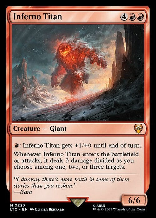 Inferno Titan ~ Commander: Lord of the Rings [ NM ] [ Magic MTG ]
