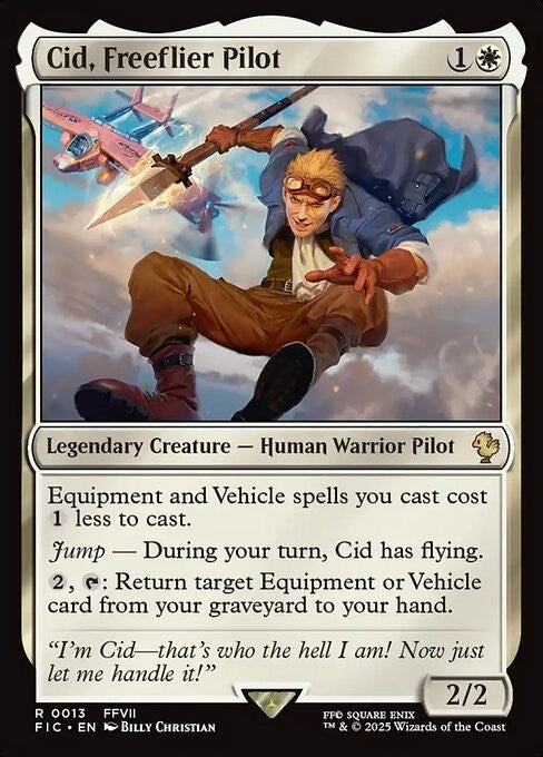 Cid, Freeflier Pilot ~ Commander: Final Fantasy [ NM ] [ Magic MTG ]