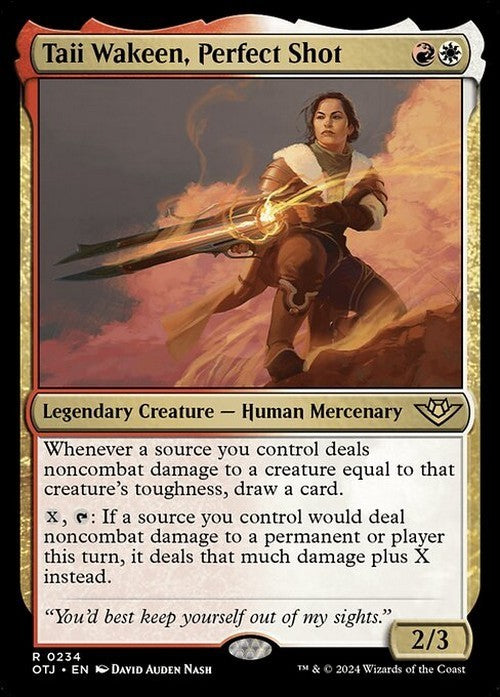 Taii Wakeen, Perfect Shot ~ Outlaws of Thunder Junction [ NM ] [ Magic MTG ]