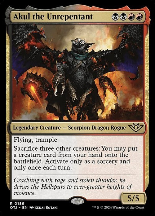 Akul the Unrepentant ~ Outlaws of Thunder Junction [ NM ] [ Magic MTG ]