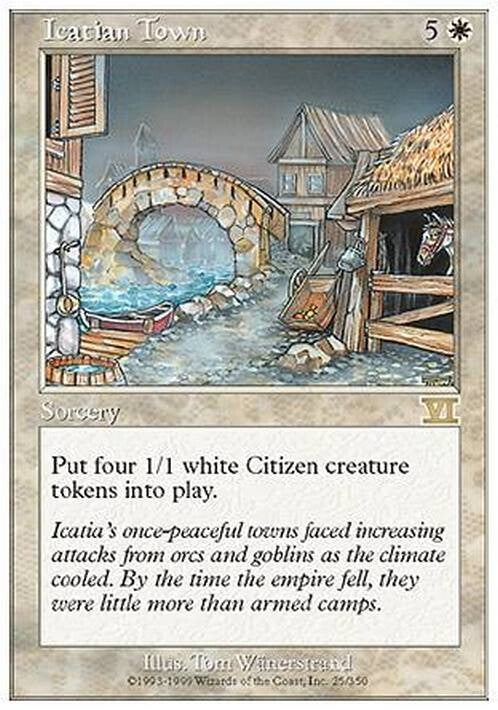 Icatian Town ~ Sixth Edition [ EX ] [ Magic MTG ]