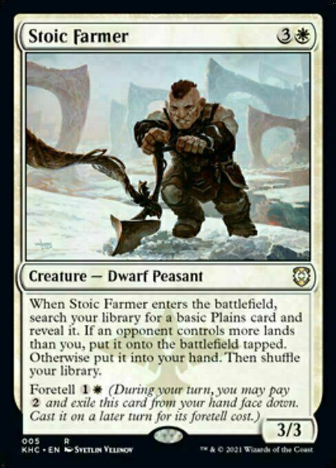 Stoic Farmer ~ Commander: Kaldheim [ NM ] [ Magic MTG ]