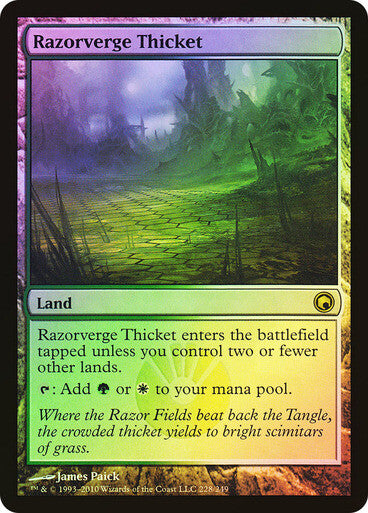FOIL Razorverge Thicket ~ Scars of Mirrodin [ NM ] [ Magic MTG ]