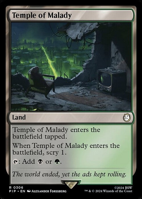 Temple of Malady ~ Commander: Fallout [ NM ] [ Magic MTG ]