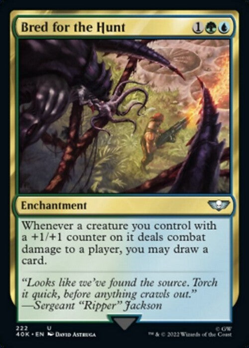Bred for the Hunt ~ Commander: Warhammer 40,000 [ NM ] [ Magic MTG ]