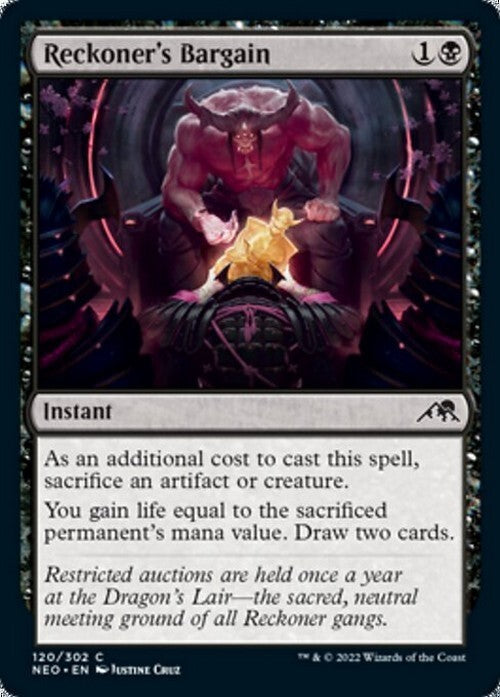 Reckoner's Bargain ~ Kamigawa: Neon Dynasty [ NM ] [ Magic MTG ]