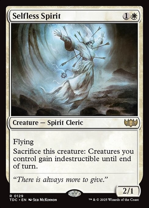 Selfless Spirit ~ Commander: Tarkir: Dragonstorm [ NM ] [ Magic MTG ]