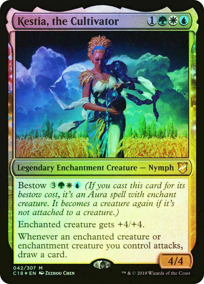 FOIL Kestia, the Cultivator ~ Commander 2018 [ NM ] [ Magic MTG ]