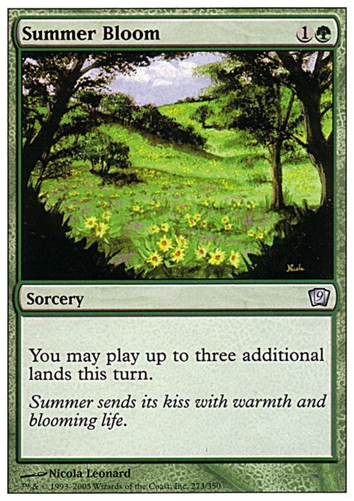 Summer Bloom ~ Ninth Edition [ EX ] [ Magic MTG ]
