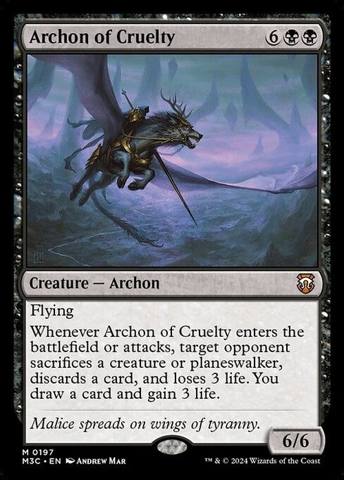 Archon of Cruelty ~ Commander: Modern Horizons 3 [ NM ] [ Magic MTG ]