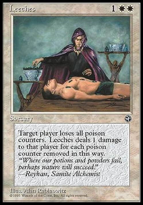 Leeches ~ Homelands [ EX+ ] [ Magic MTG ]