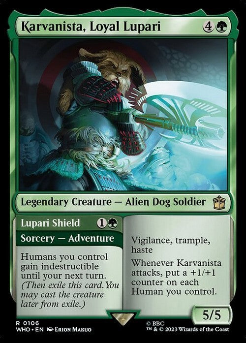 Karvanista, Loyal Lupari ~ Commander: Doctor Who [ NM ] [ Magic MTG ]