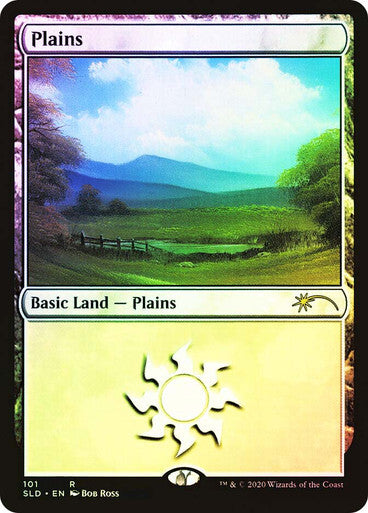 FOIL Plains #101 ~ Secret Lair [ NM ] [ Magic MTG ]
