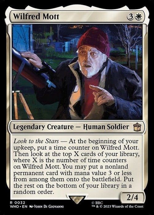 Wilfred Mott ~ Commander: Doctor Who [ NM ] [ Magic MTG ]