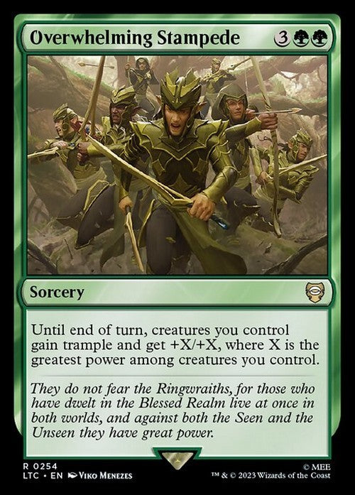 Overwhelming Stampede ~ Commander: Lord of the Rings [ NM ] [ Magic MTG ]