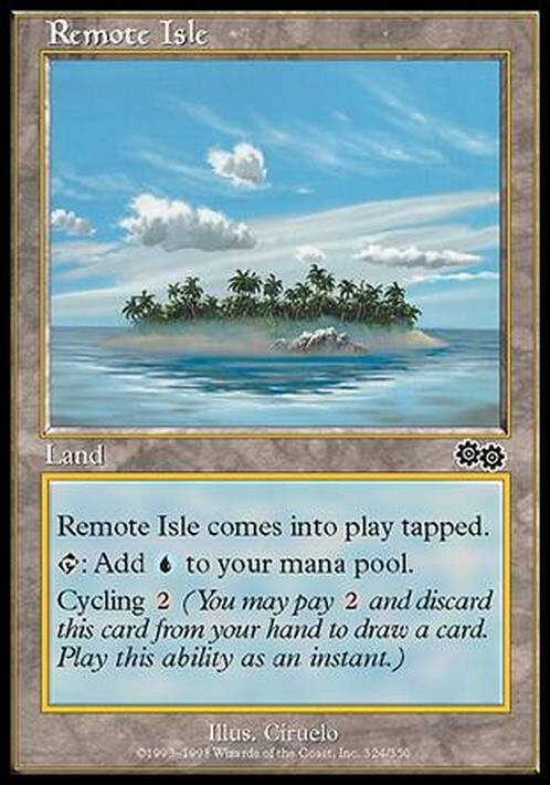 Remote Isle ~ Urza's Saga [ EX ] [ Magic MTG ]
