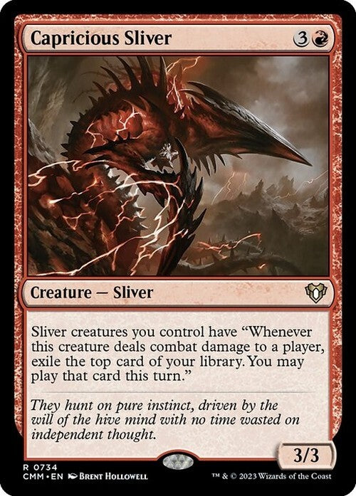 Capricious Sliver ~ Commander Masters [ NM ] [ Magic MTG ]