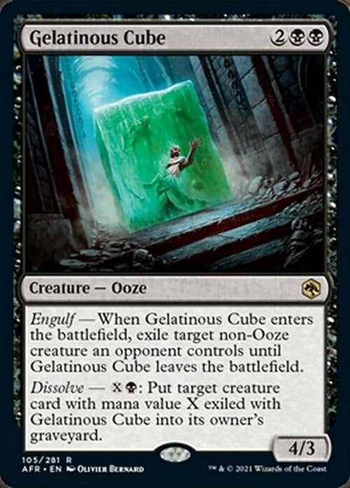 Gelatinous Cube ~ Adventures in the Forgotten Realms [ NM ] [ MTG ]