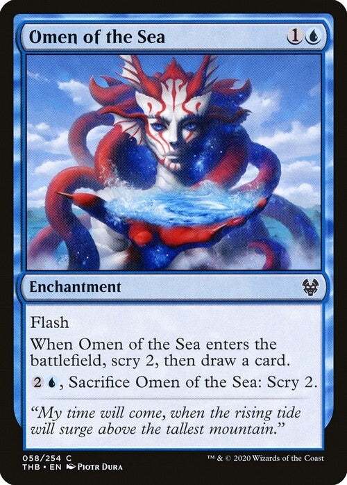 Omen of the Sea ~ Theros Beyond Death [ NM ] [ Magic MTG ]