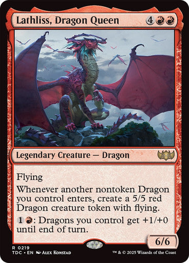 Lathliss, Dragon Queen ~ Commander: Tarkir: Dragonstorm [ NM ] [ MTG ]