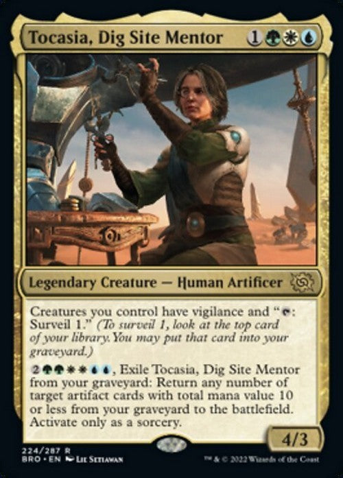 Tocasia, Dig Site Mentor ~ The Brothers' War [ NM ] [ Magic MTG ]