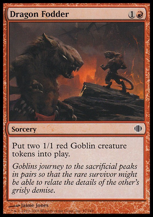 Dragon Fodder ~ Shards of Alara [ EX ] [ Magic MTG ]