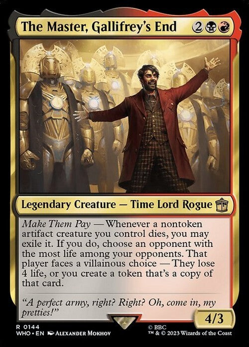 The Master, Gallifrey's End ~ Commander: Doctor Who [ NM ] [ Magic MTG ]