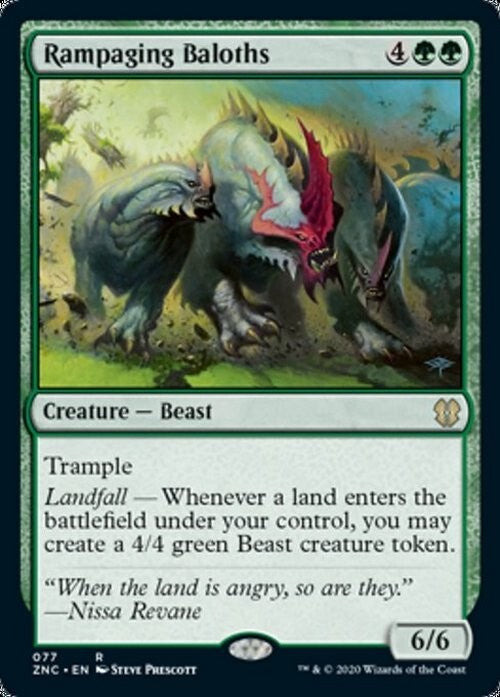 Rampaging Baloths ~ Commander: Zendikar Rising [ NM ] [ Magic MTG ]