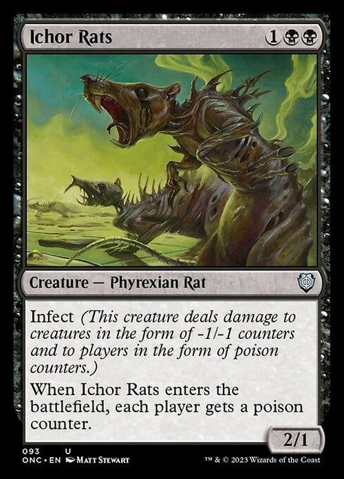 Ichor Rats ~ Commander: Phyrexia [ NM ] [ Magic MTG ] - London Magic Traders Ltd