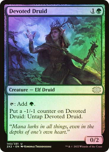 FOIL Devoted Druid ~ Double Masters 2022 [ NM ] [ Magic MTG ]