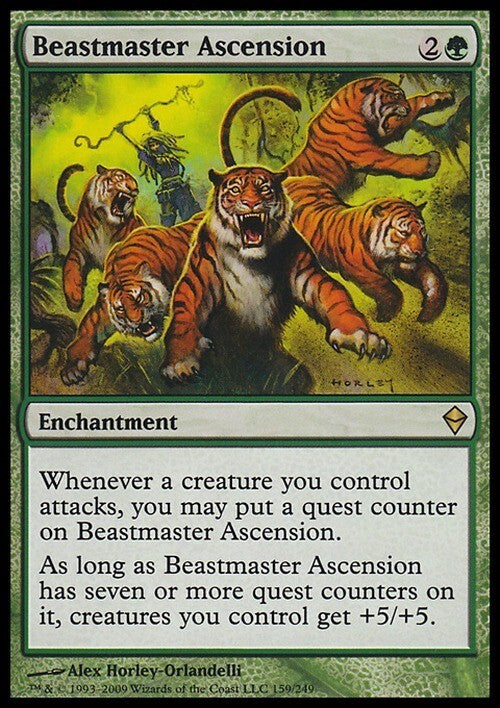 Beastmaster Ascension ~ Zendikar [ EX ] [ Magic MTG ]