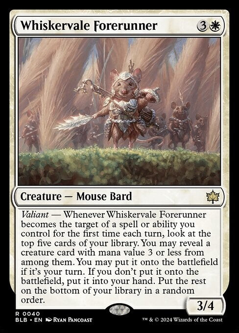 Whiskervale Forerunner ~ Bloomburrow [ NM ] [ Magic MTG ]