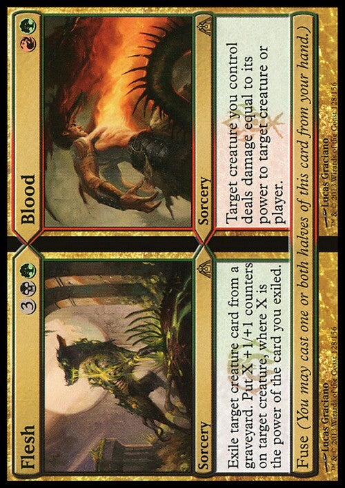 Flesh // Blood ~ Dragon's Maze [ EX ] [ Magic MTG ]