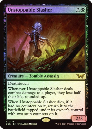 FOIL Unstoppable Slasher #119 ~ Duskmourn [ NM ] [ Magic MTG ]